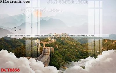 File tranh File in vân đá cẩm thạch DCT8856 (gốc) chủ đề động vật