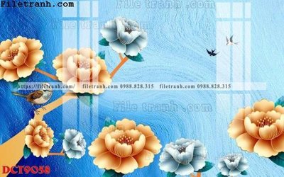 File in trần File in vân đá cẩm thạch DCT9058 (file gốc) xuyên sáng