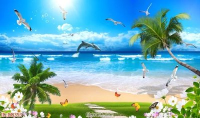 Tải file File gốc đại đương biển DD353 (gốc) làm tranh treo tường