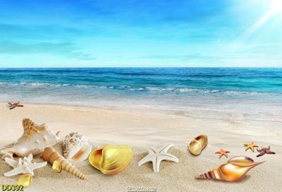 File gốc File gốc đại đương biển DD392 (in lụa) trang trí tường