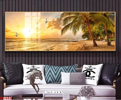 File tranh File gốc đại đương biển DD484 (bản gốc) in lụa dán tường