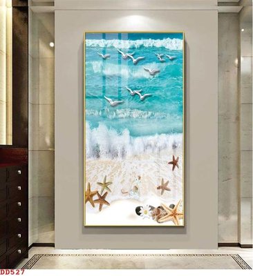 File gốc File gốc đại đương biển DD527 (in lụa) tranh thuận buồm