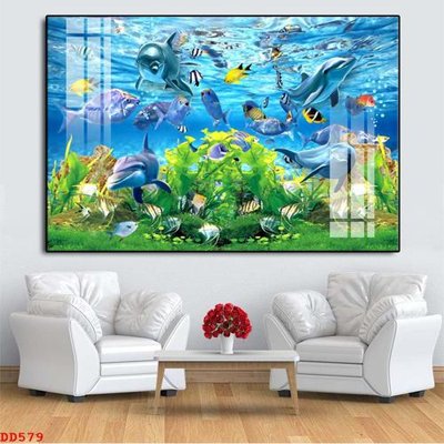 File tranh ảnh gốc File gốc đại đương biển DD579 dùng cho in khổ lớn