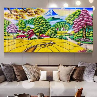 Tải file File tranh đồng quê DQ1036 (gốc) in tranh tráng gương