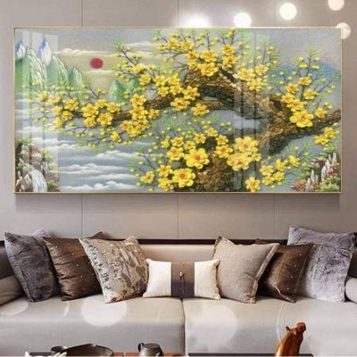 Hình ảnh gốc File tranh đồng quê DQ1037 (để in khổ lớn)