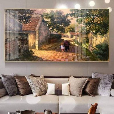 File tranh in tráng gương File tranh đồng quê DQ1049 (siêu nét)