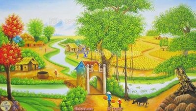 File tranh File tranh đồng quê DQ105 (ảnh gốc) cho in ấn kỹ thuật số