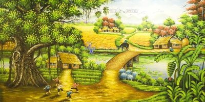 Tải file File tranh đồng quê DQ137 (gốc) chủ đề phong thủy