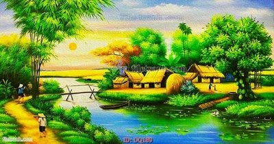 Hình ảnh file gốc File tranh đồng quê DQ189 (chất lượng cao)