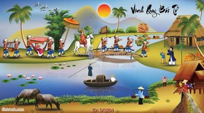 File tranh File tranh đồng quê DQ204 (gốc) in backlit film