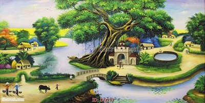File in ấn cao cấp File tranh đồng quê DQ217 (file gốc)