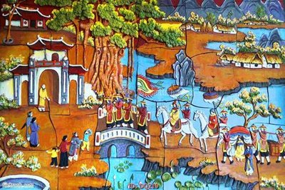 File gốc File tranh đồng quê DQ219 cho in ấn và thiết kế