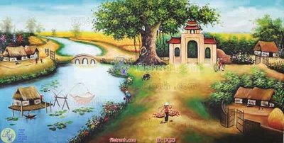 Download file gốc File tranh đồng quê DQ23 (in mica) 3D