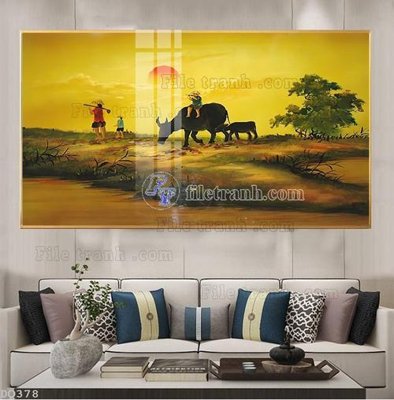 File gốc File tranh đồng quê DQ378 (trang trí) phòng trẻ em
