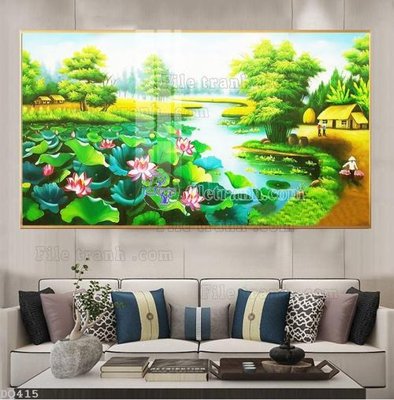 File tranh File tranh đồng quê DQ415 (gốc) chủ đề tĩnh vật