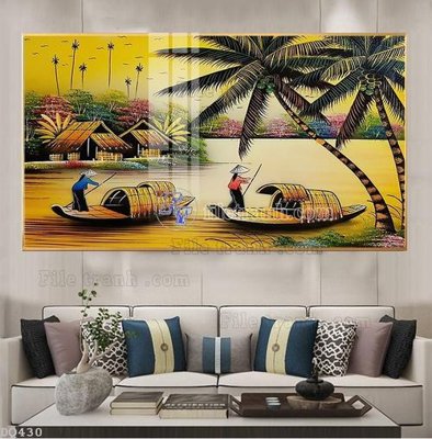 Tải file gốc File tranh đồng quê DQ430 (in không vỡ ảnh)