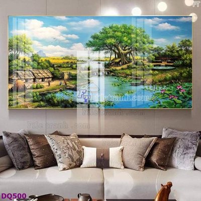 Tải file tranh File tranh đồng quê DQ500 (ảnh gốc) ngay