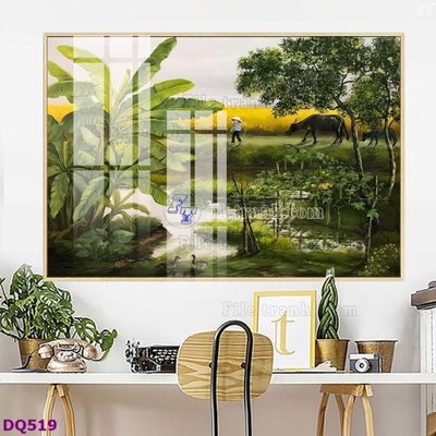 File tranh File tranh đồng quê DQ519 (ảnh gốc) không bị mờ