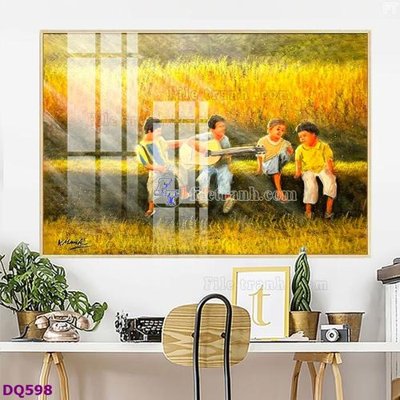 File gốc File tranh đồng quê DQ598 (trang trí) phòng trẻ em