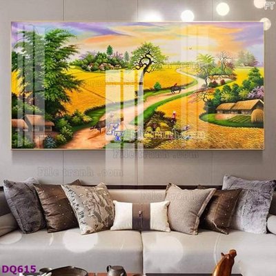 File tranh File tranh đồng quê DQ615 (file gốc) chuẩn màu in