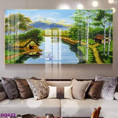 File tranh trang trí File tranh đồng quê DQ633 (file gốc)