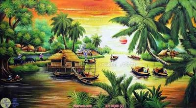 File gốc File tranh đồng quê DQ68 (cho in ấn) từ Filetranh.com