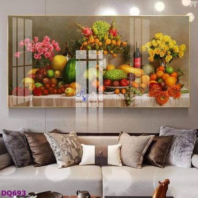 File gốc File tranh đồng quê DQ693 (in 3D) cho trang trí