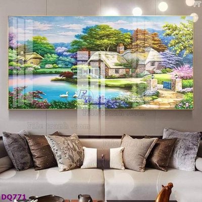File in ấn File tranh đồng quê DQ771 chuyên nghiệp