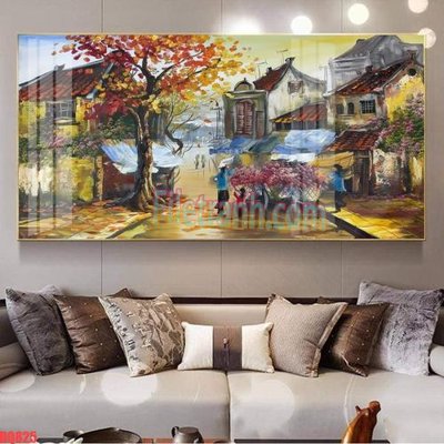 File gốc File tranh đồng quê DQ825 (in ấn) không giới hạn