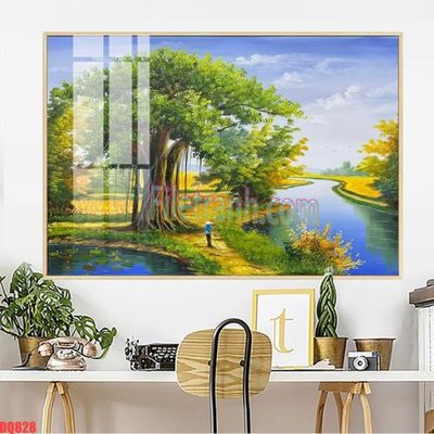 File in mica File tranh đồng quê DQ828 (ảnh gốc) đẹp