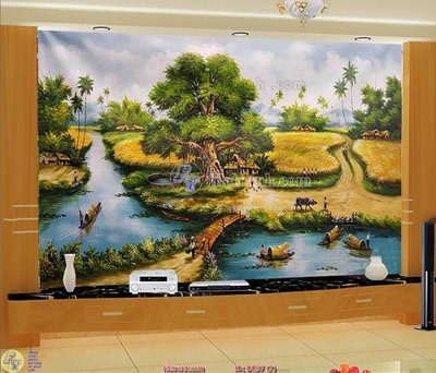 Tải file gốc File tranh đồng quê DQ97 (bản PSD) đầy đủ layer