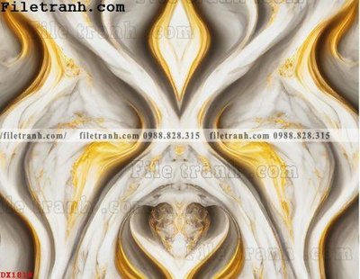 File tranh ảnh gốc File vân đá đá cẩm thạch đối xứng DX1818 dùng cho in khổ lớn