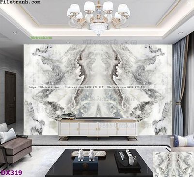 File tranh File vân đá đối xứng DX319 (gốc) chủ đề thành phố