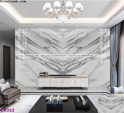 File tranh File vân đá đối xứng DX322 (gốc) chủ đề tĩnh vật