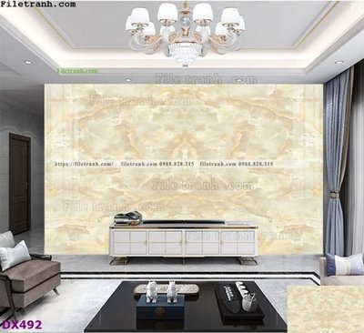 File ảnh File vân đá đối xứng DX492 (gốc) in PP, decal