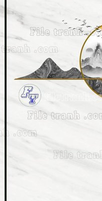 File in trần File in vân đá cẩm thạch thông tầng đứng DXD207 (bản gốc) đại dương