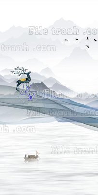 Tải file File in vân đá cẩm thạch thông tầng đứng DXD30 (gốc) chủ đề hoa sen