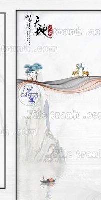 File tranh File in vân đá cẩm thạch thông tầng đứng DXD348 (ảnh gốc) sắc nét hoàn hảo