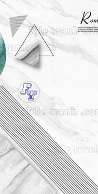 Ảnh gốc File in vân đá cẩm thạch thông tầng đứng DXD364 (độ nét cao) in tráng gương