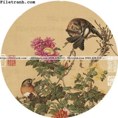 Cung cấp file tranh gốc Dong hoa va chim moi cua Trung Quoc 132 độc quyền