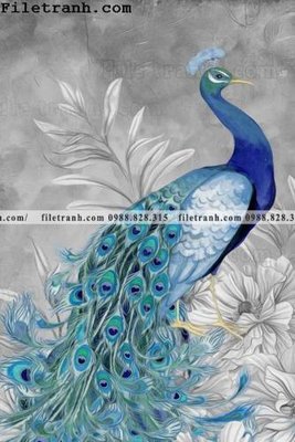 File tranh Dong hoa va chim moi cua Trung Quoc 151 (bản gốc) treo phòng ăn