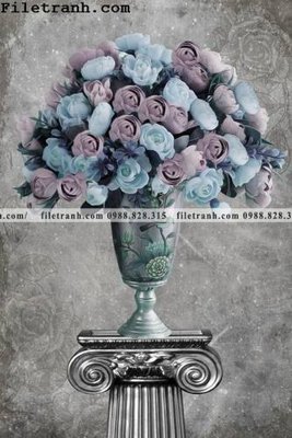 Ảnh gốc Dong hoa va chim moi cua Trung Quoc 152 (nét căng) in mica