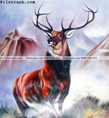 File PSD Dong tranh son dau co dien Chau Au 133 (bản gốc) đã tách nền