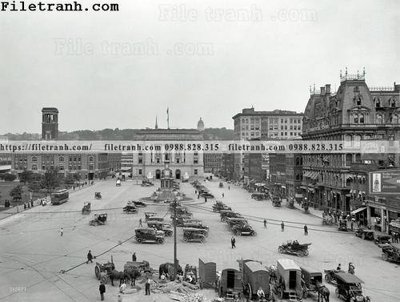 File gốc Exchange Place_ 1910 (in mica) cắt laser