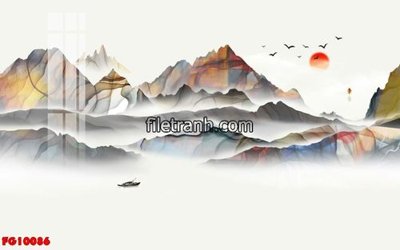 File gốc File in tranh tường hiện đại FG10086 (AI/EPS) cho in ấn