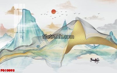 File gốc in tráng gương File in tranh tường hiện đại FG10093 chi tiết