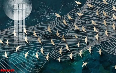 Ảnh gốc file in lụa File in tranh tường hiện đại FG10107 chi tiết