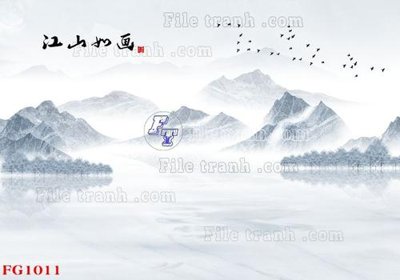 File gốc File in tranh tường hiện đại FG1011 (trang trí) phòng làm việc