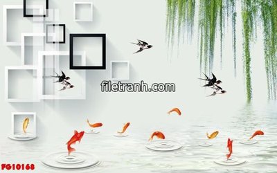 Tải file File in tranh tường hiện đại FG10168 (gốc) chủ đề phong thủy
