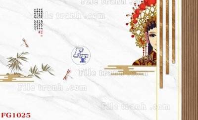 File gốc File in tranh tường hiện đại FG1025 (in mica) trang trí